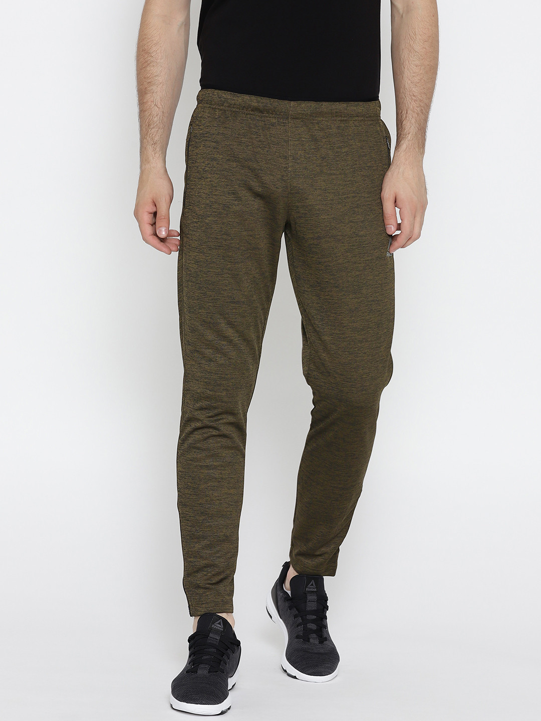 Buy Reebok Men Olive Green Style Knit Track Pants Track Pants for Men