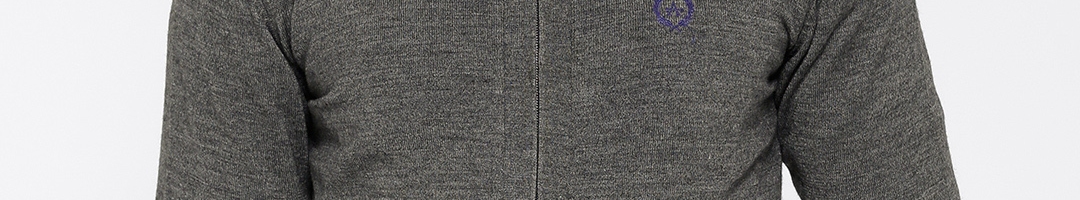 Buy Arrow Sport Grey Woollen Cardigan - Sweaters for Men 455195 | Myntra