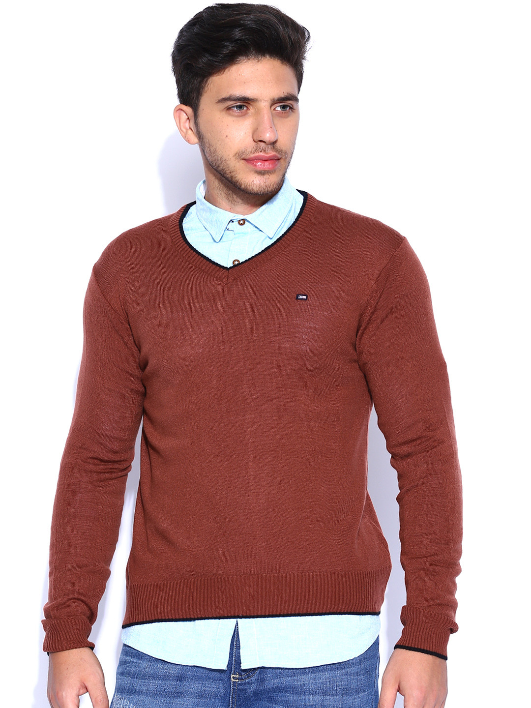 Buy Arrow Sport Brick Red Sweater - Sweaters for Men 455221 | Myntra