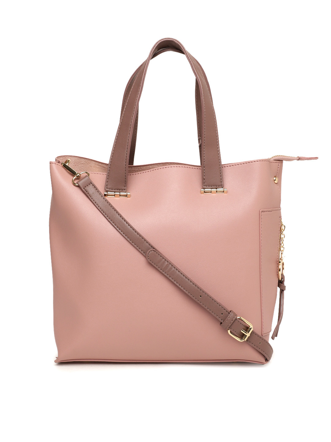 Buy Mast & Harbour Pink Solid Handheld Bag Handbags for Women 4606085