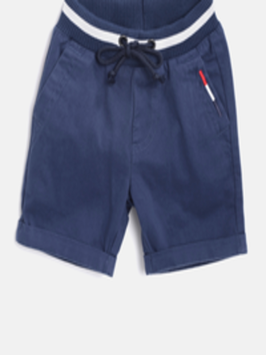 Buy United Colors Of Benetton Boys Navy Blue Solid Regular Fit Shorts ...
