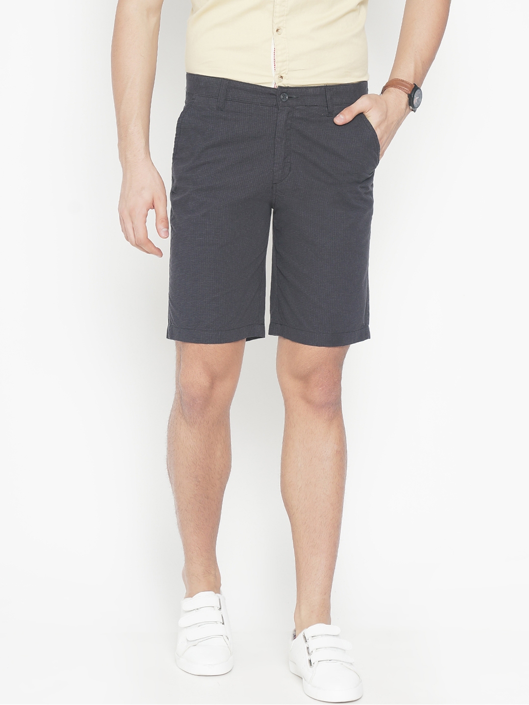 charcoal chino shorts