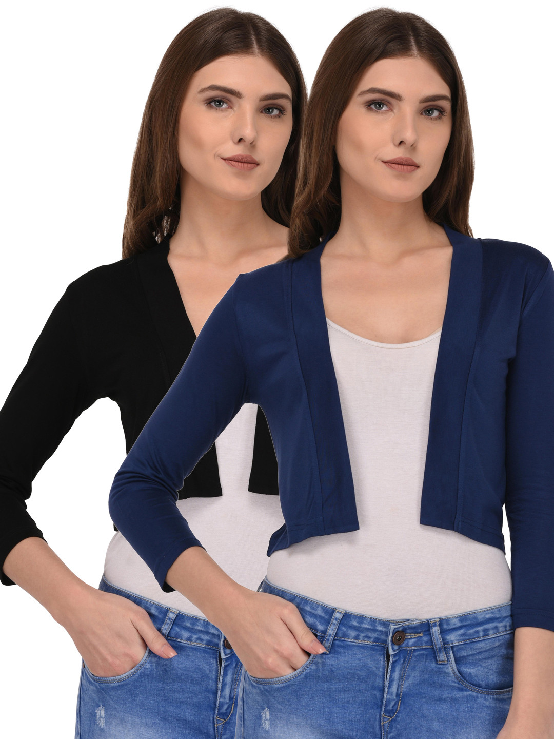 Buy Espresso Women Pack Of 2 Shrugs Shrug for Women 4629171 Myntra