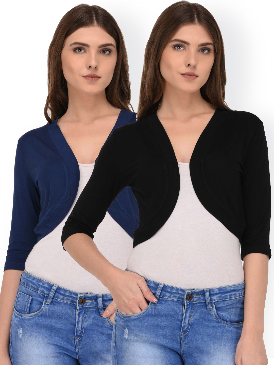 Buy Espresso Women Pack Of 2 Shrugs Shrug for Women 4629188 Myntra