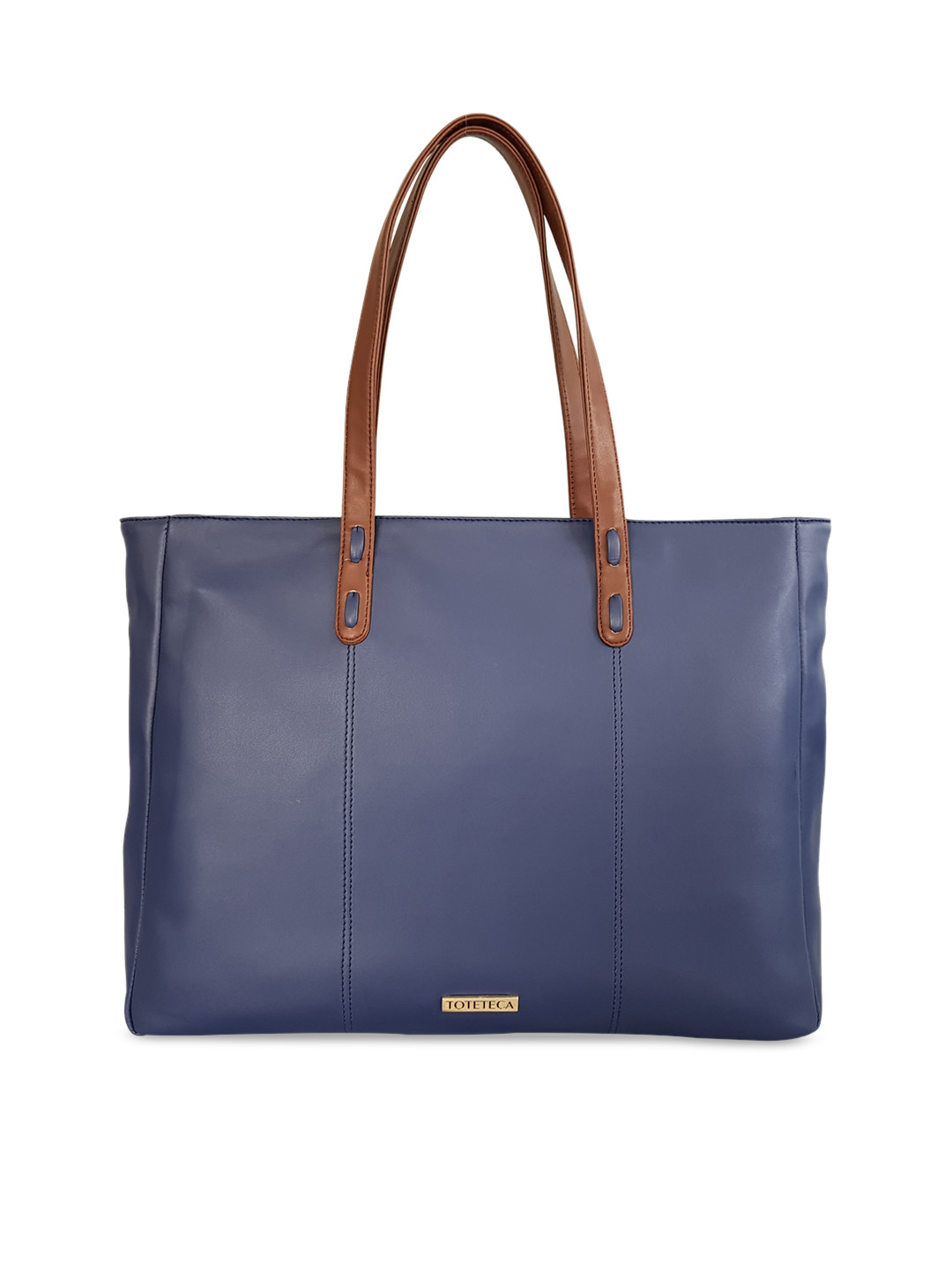 Buy Toteteca Blue Solid Tote Bag Handbags for Women 4629287 Myntra