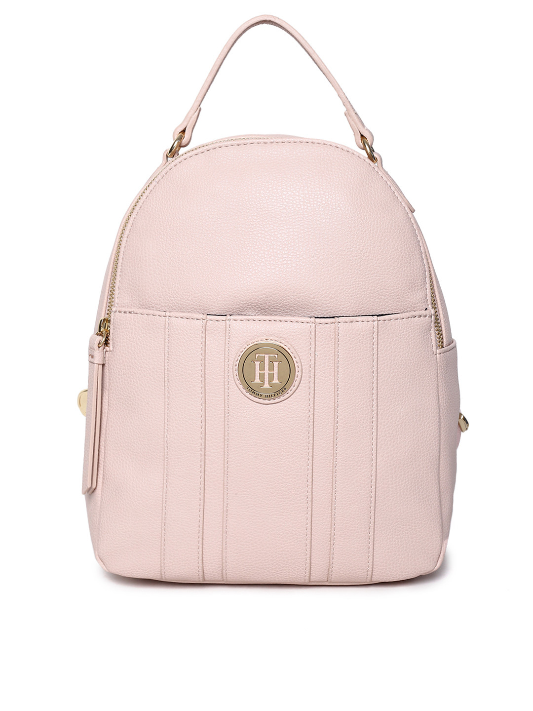 Buy Tommy Hilfiger Women Pink Solid Backpack Backpacks for Women