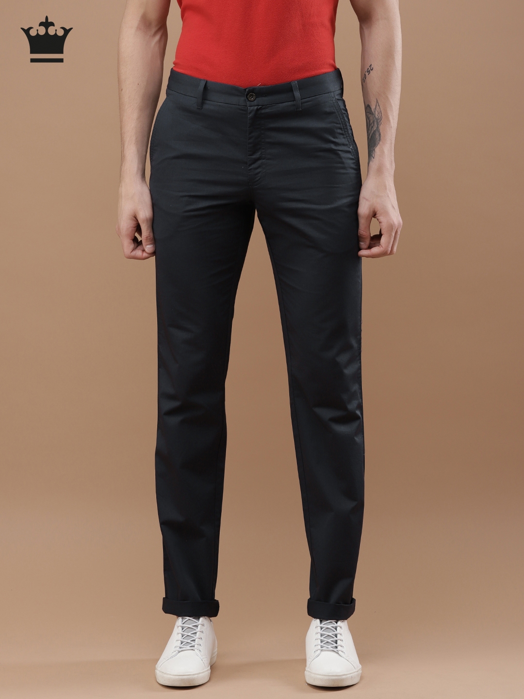 navy blue chinos