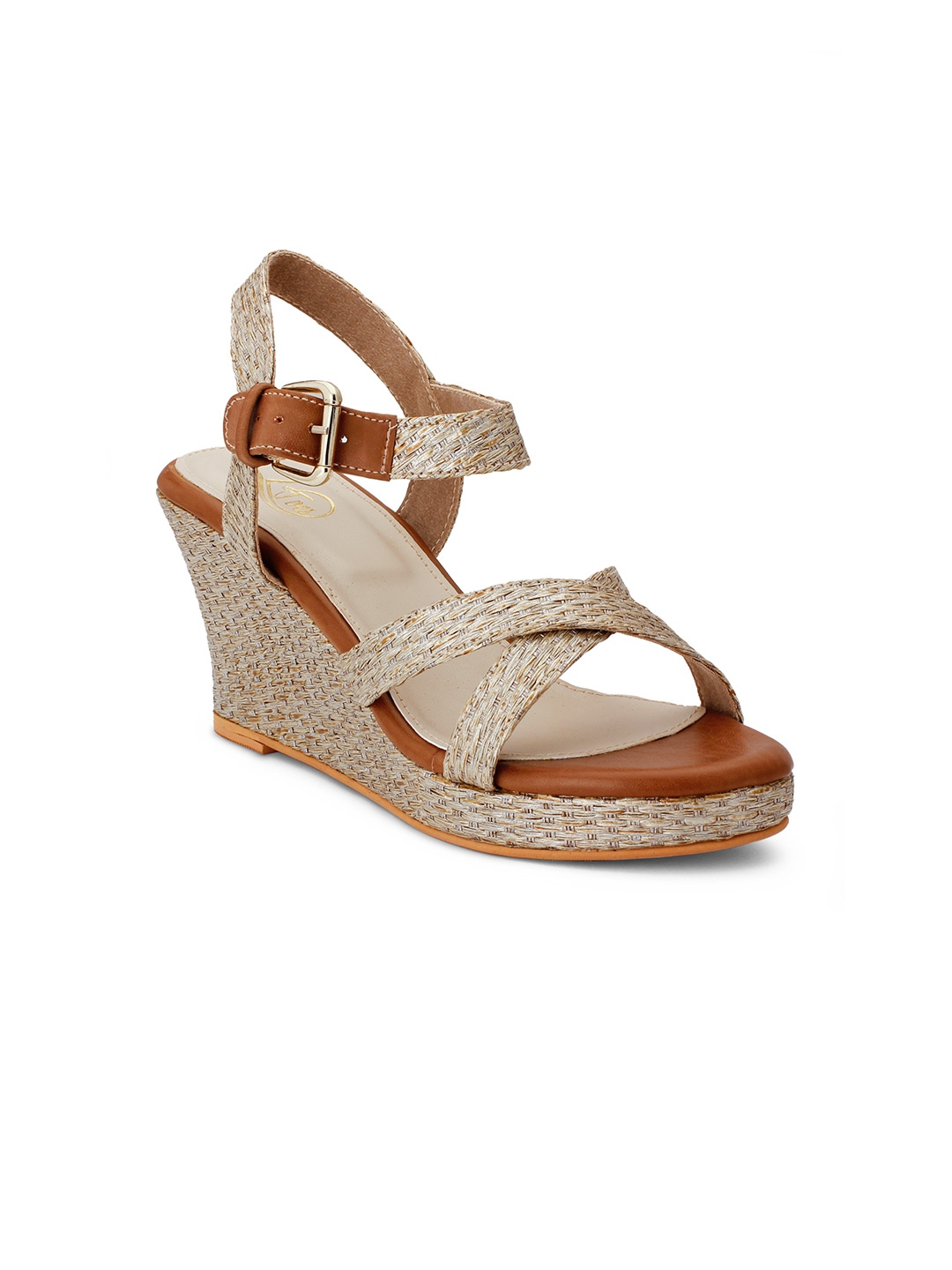 tan colored wedges