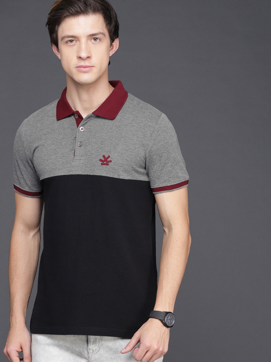 wrogn collar t shirts