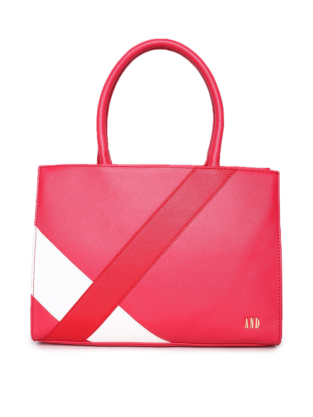 Buy AND Pink & White Handheld Bag Handbags for Women 4703360 Myntra