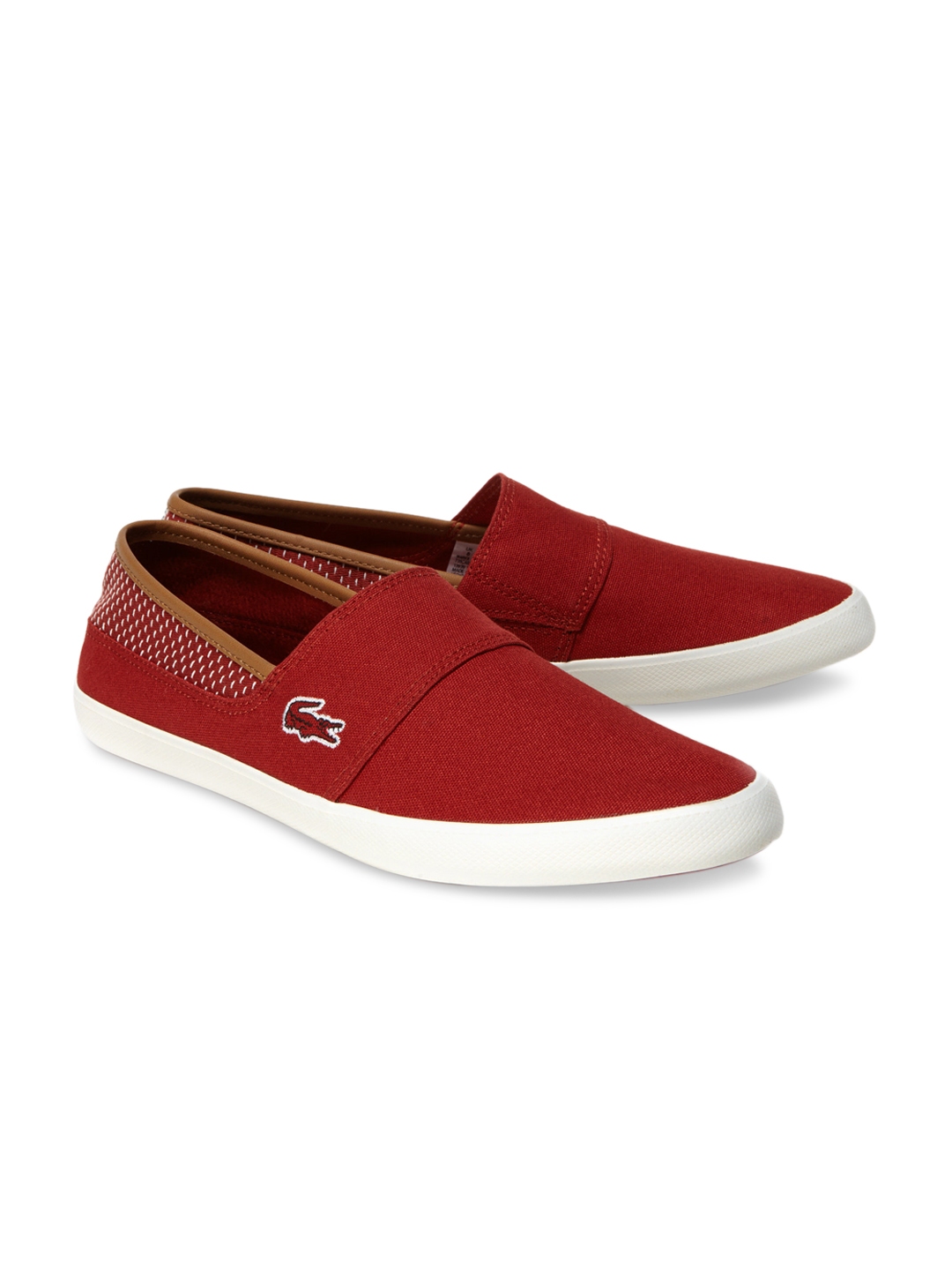 Buy Lacoste Men Red Loafers - Casual Shoes for Men 4712665 | Myntra