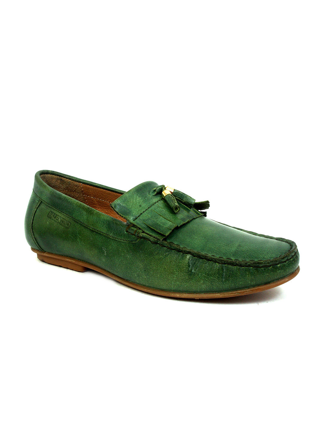 Buy Valentino Men Green Leather Loafers Casual Shoes for Men 4714456