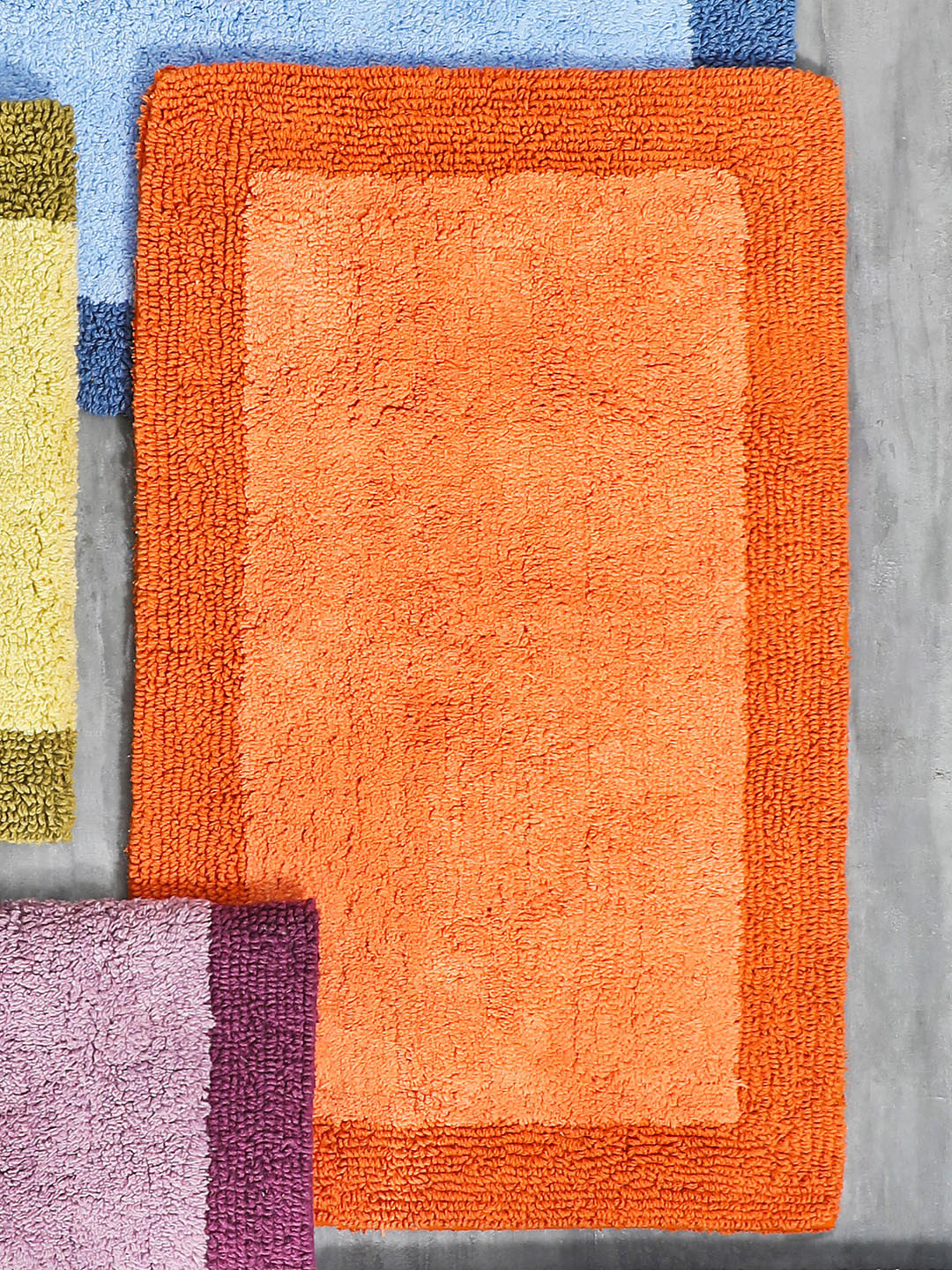 Buy Pure Home And Living Orange Bath Mat Bath Rugs for Unisex 4882835
