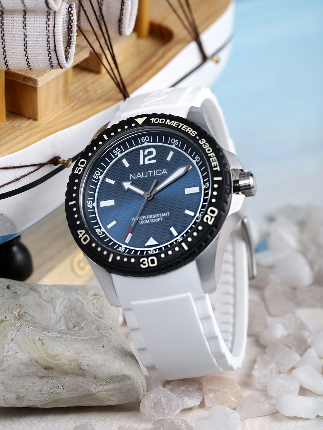 Buy Nautica Men Navy Blue Analogue Watch NAPMAU004_Tm Watches for Men