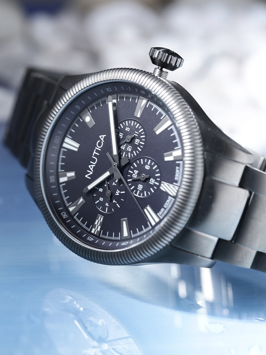 Buy Nautica Men Navy Blue Analogue Watch NAPSTB004_Tm Watches for Men