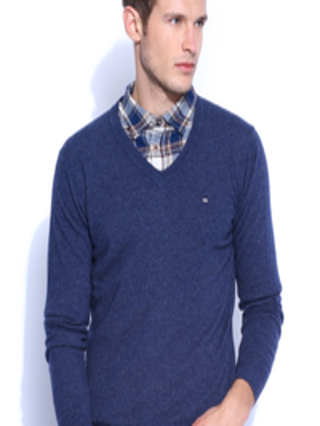Buy Arrow Sport Navy Woollen Sweater - Sweaters for Men 507333 | Myntra