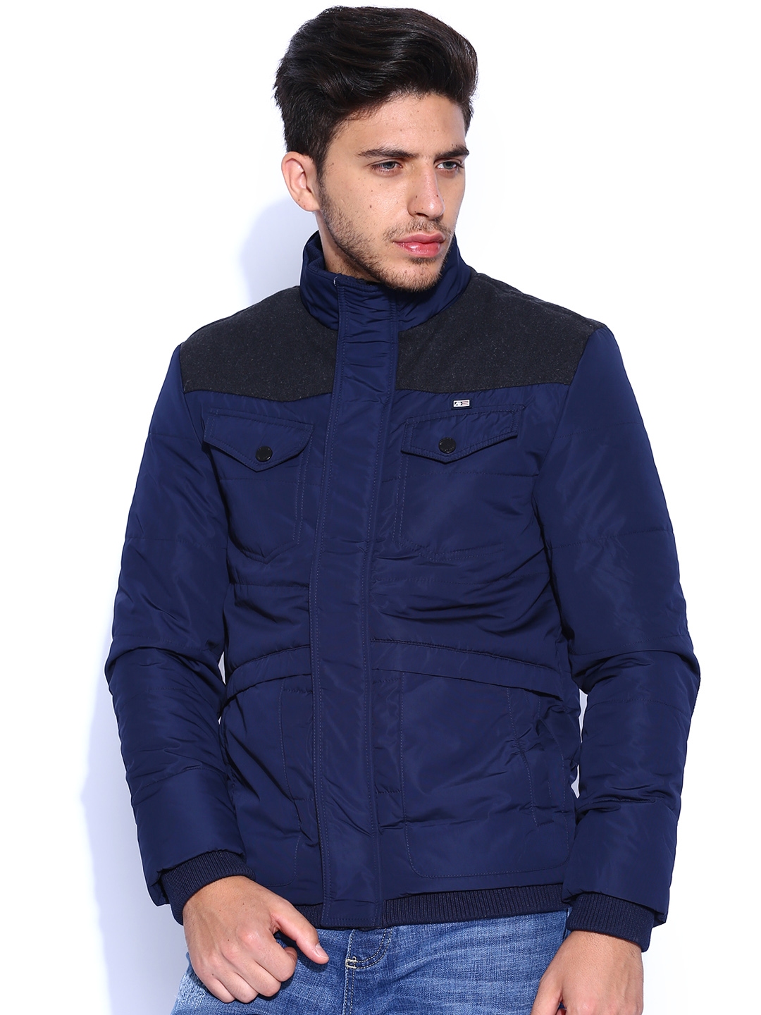 Buy Arrow Sport Blue Padded Jacket - Jackets for Men 507356 | Myntra