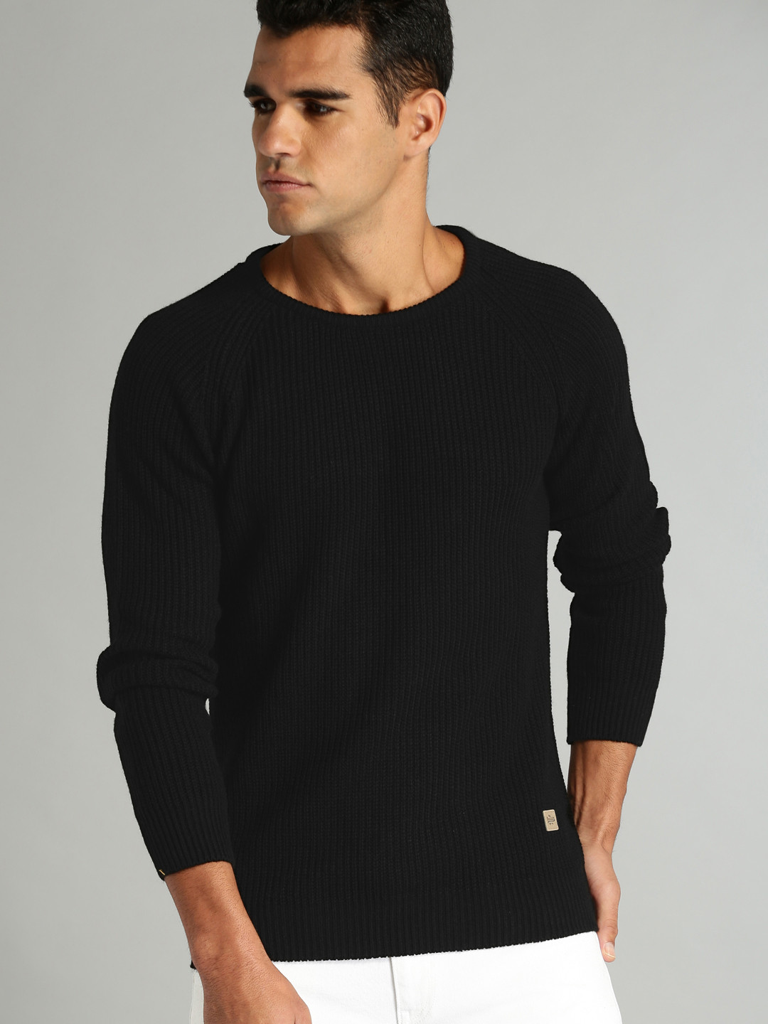 Buy Roadster Men Black Solid Pullover Sweaters for Men 5125873 Myntra