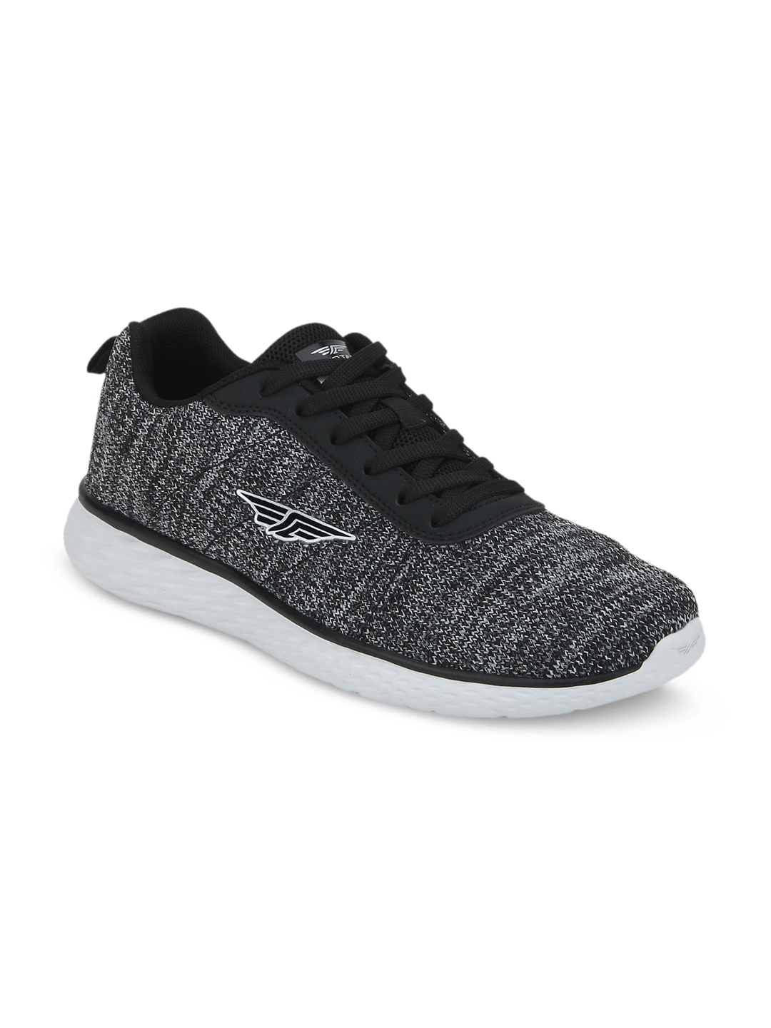 red tape men's black nordic walking shoes