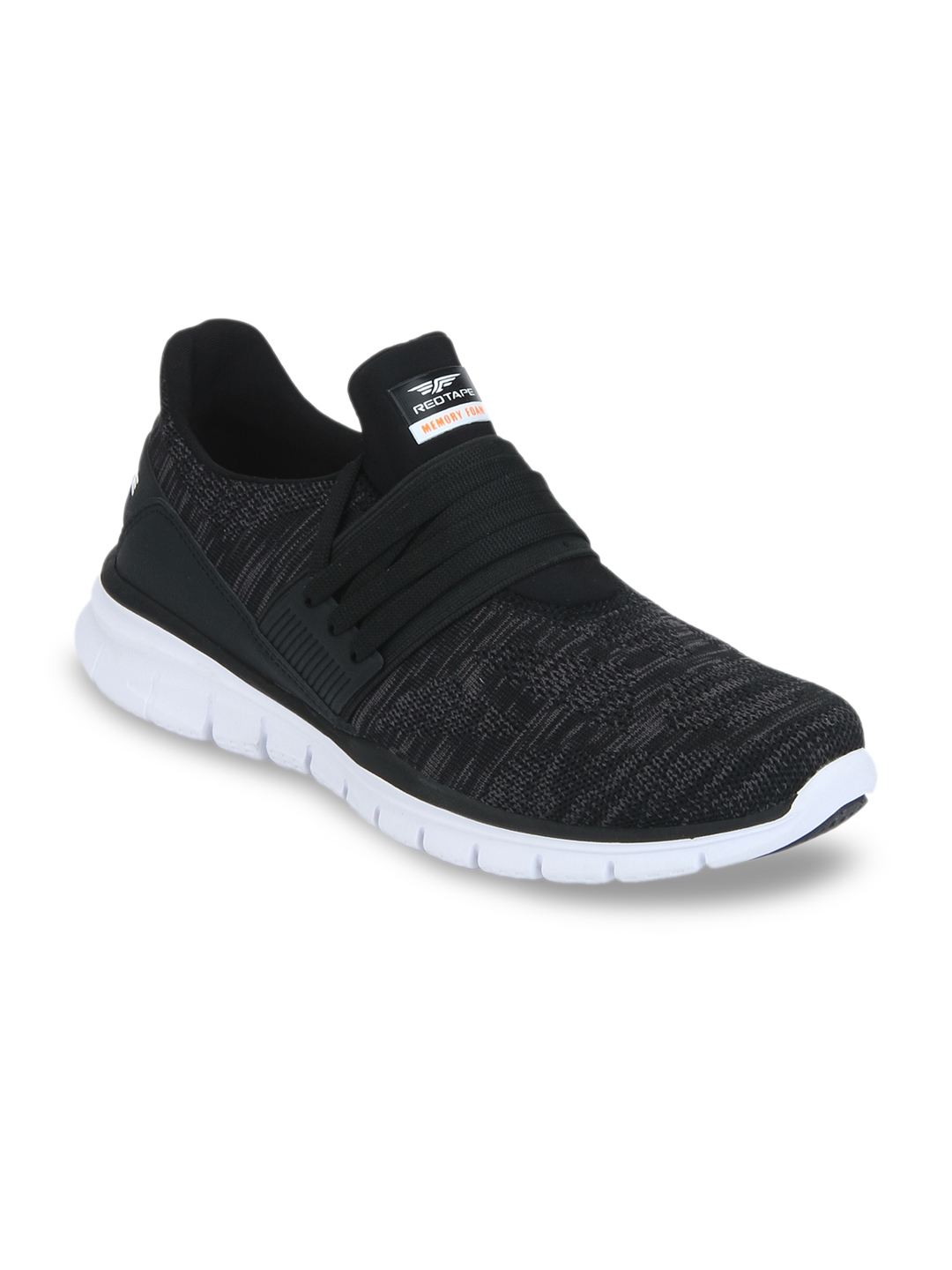 red tape men's black nordic walking shoes