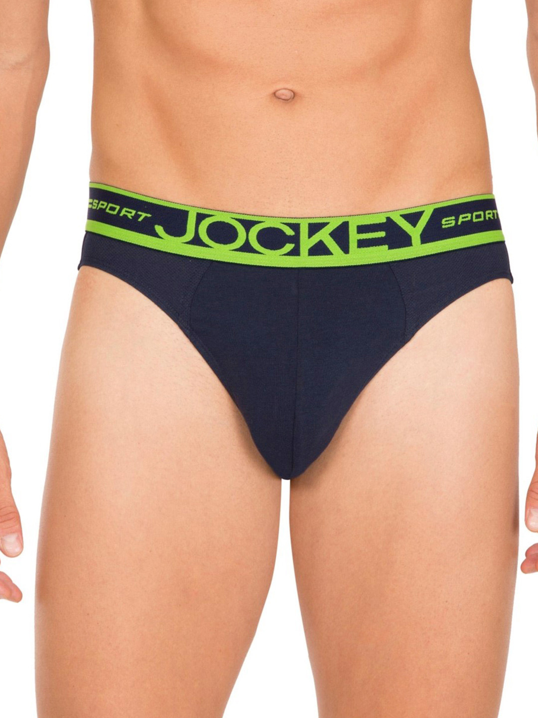 Buy Jockey Men Navy Blue Sport Performance Quick Dry Basic Briefs SP02