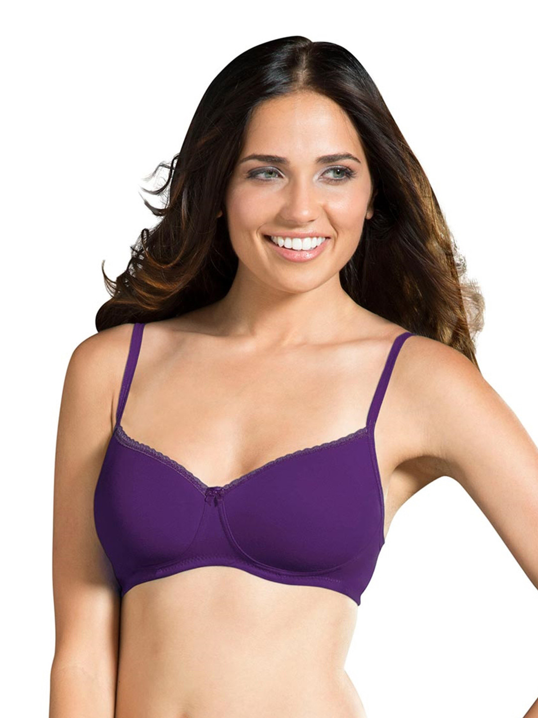 Buy Jockey Essence Purple Soft Cup Padded Bra 1723 Bra for Women