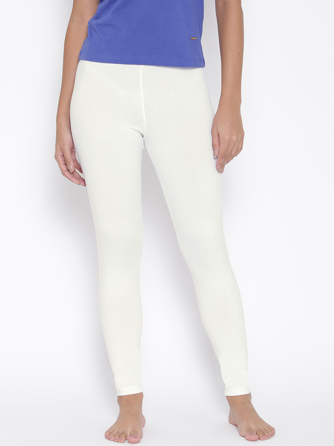 Buy Jockey White Leggings Leggings for Women 521150 Myntra
