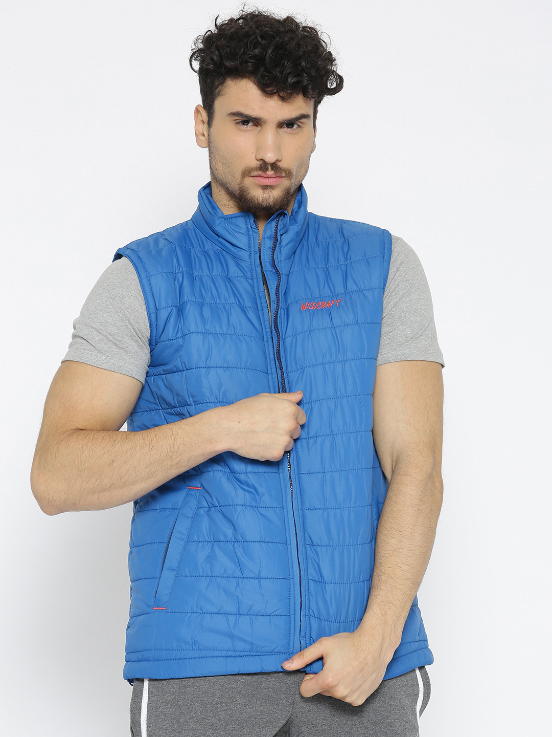 Buy Wildcraft Men Blue Sleeveless Padded Husky Vest 14 Jacket Jackets