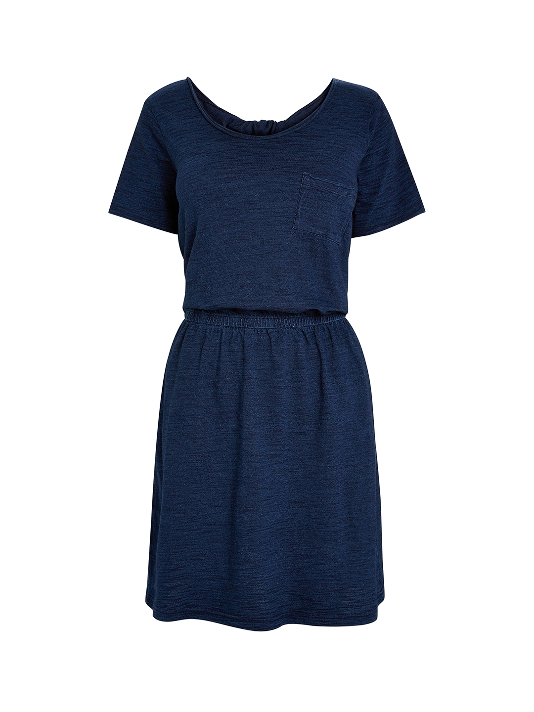 Buy Next Women Navy Blue Solid Drop Waist Dress - Dresses for Women ...