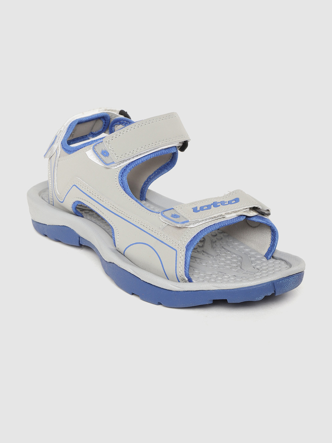 Buy Lotto Men Grey & Blue Sports Sandals Sports Sandals for Men