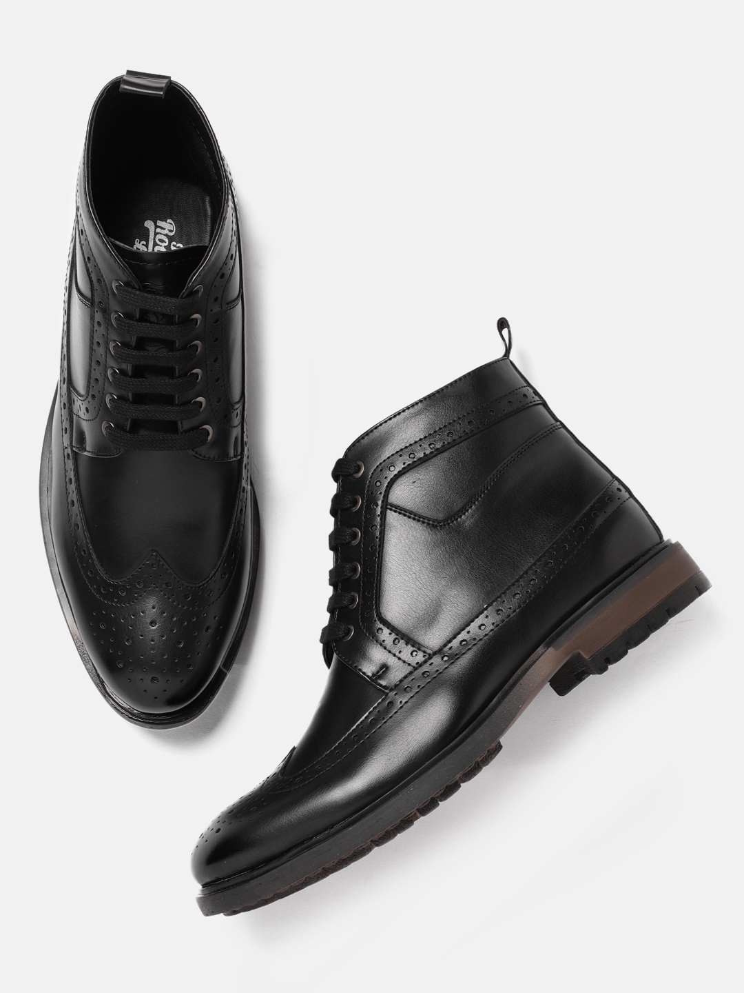 flat shoes for men black