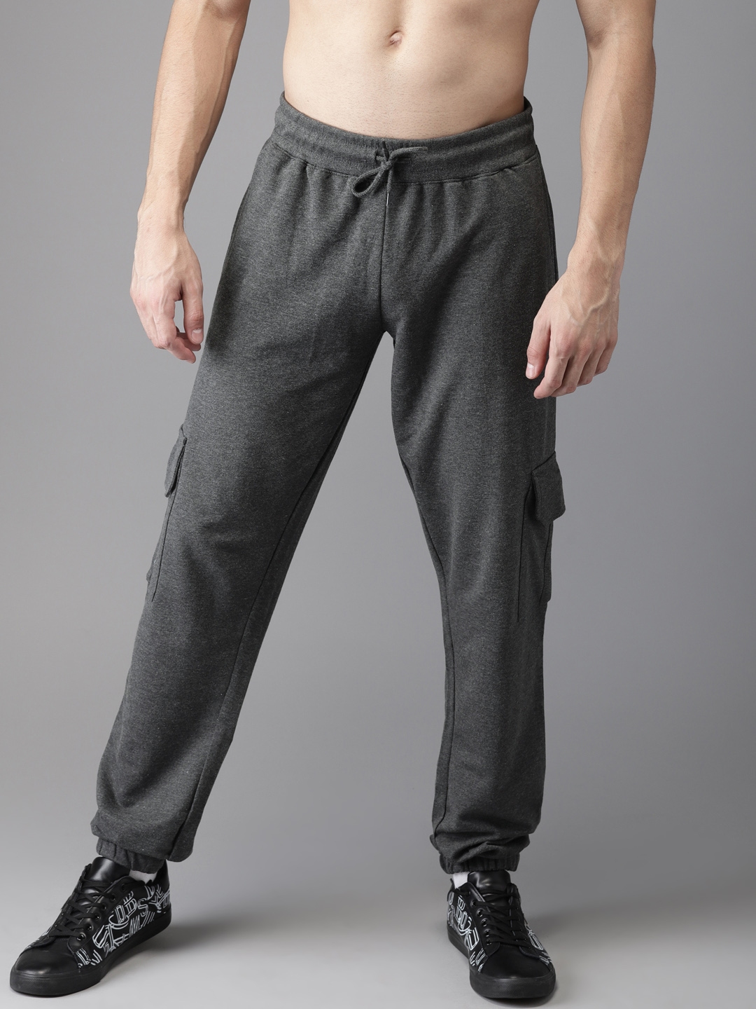 washed charcoal joggers