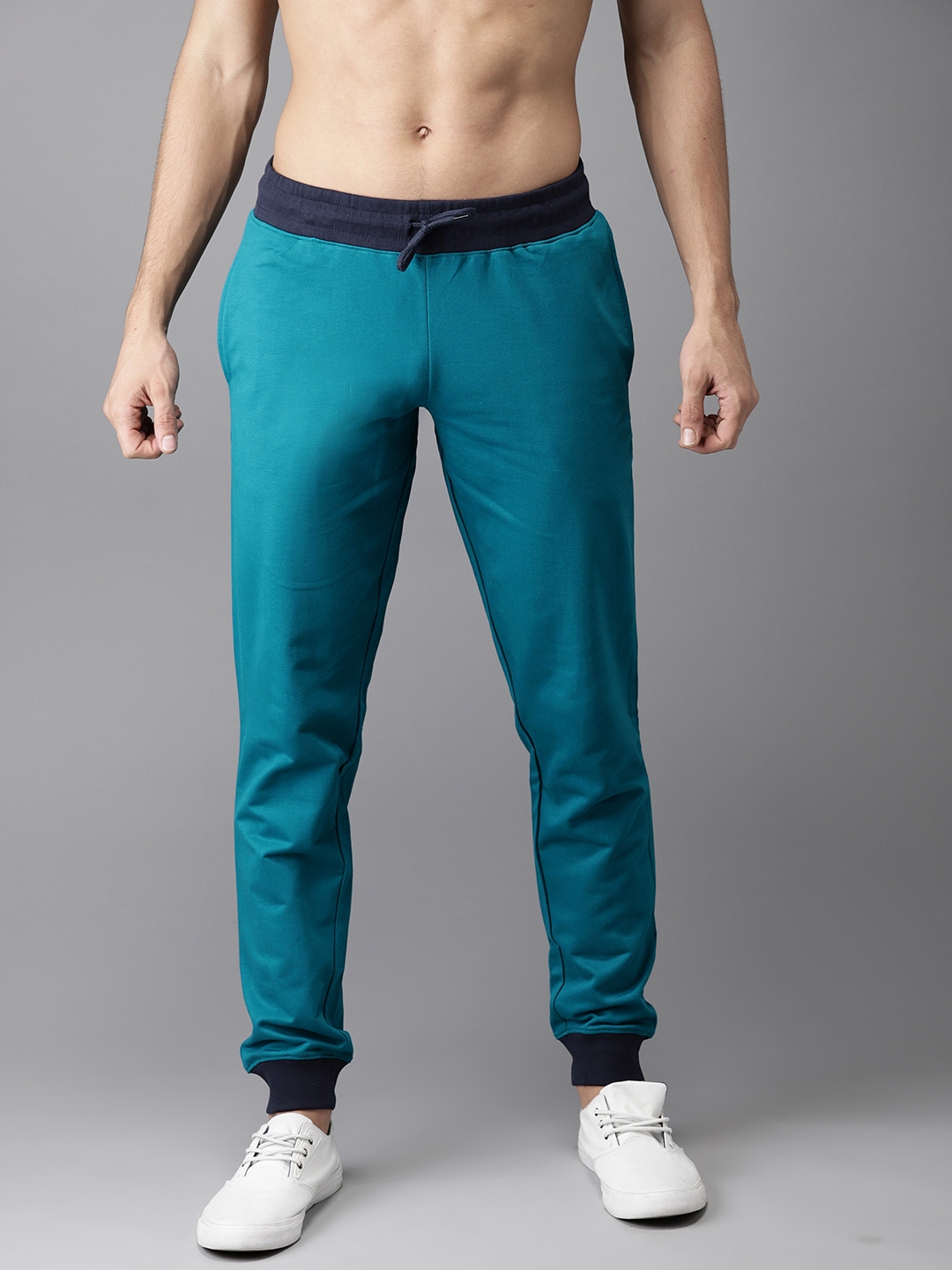 teal blue joggers