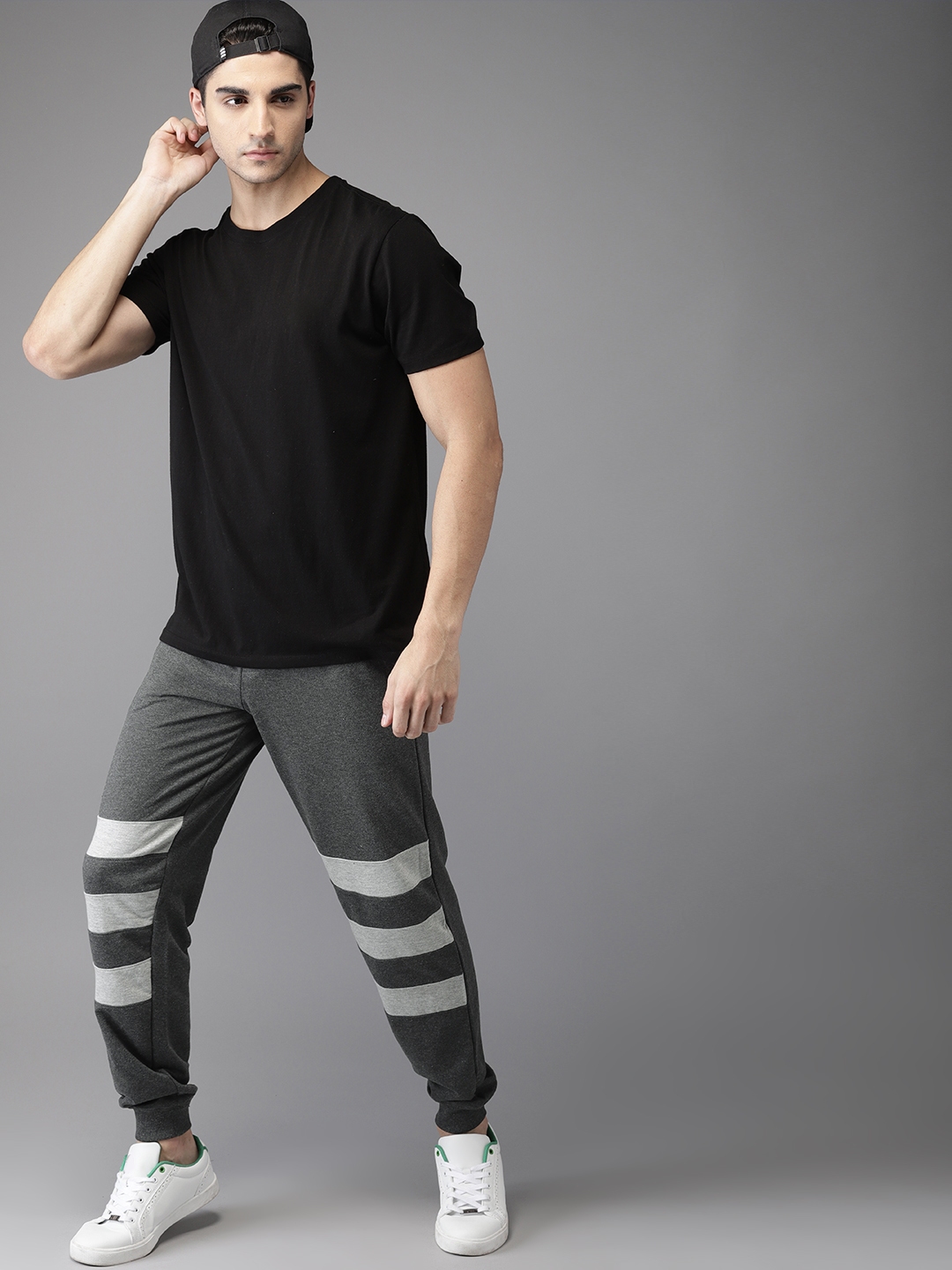 grey charcoal joggers