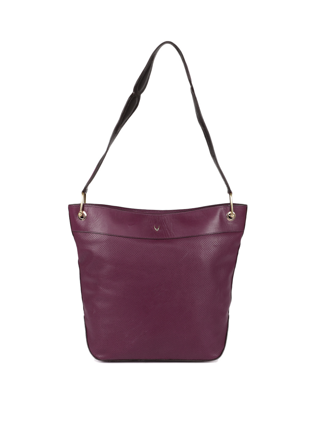 Buy Hidesign Burgundy Dancing 03 Leather Hobo Bag Handbags for Women