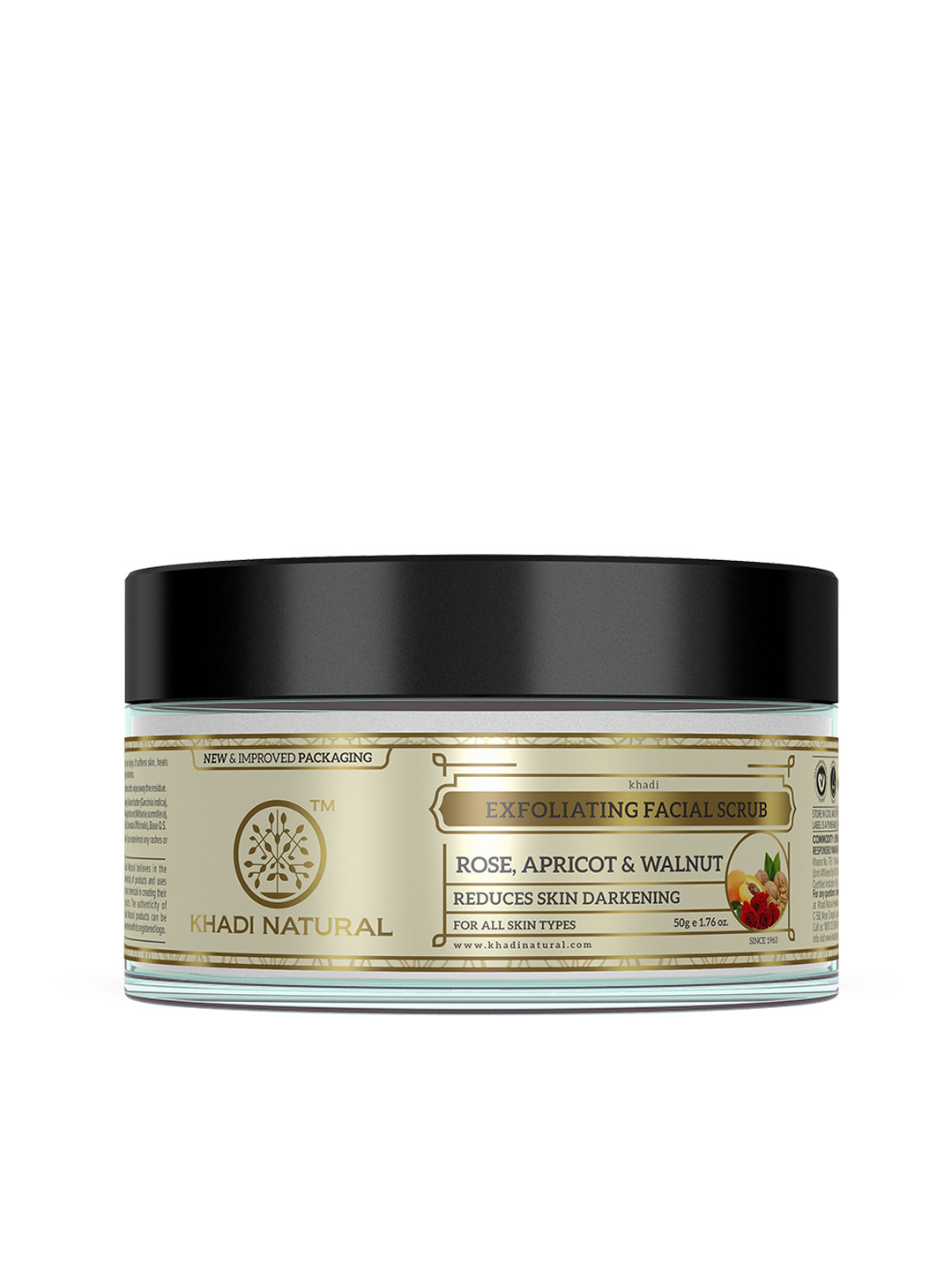 Buy Khadi Natural Unisex Ayurvedic Rose Apricot Walnut Facial Sustainable Scrub Face Scrub And