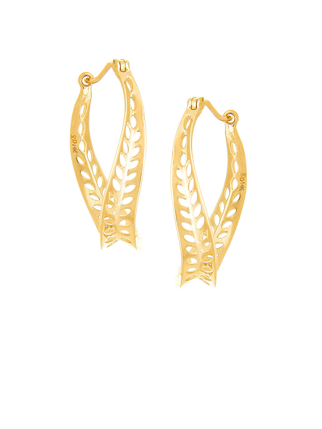 Hoop earrings gold tanishq clearance
