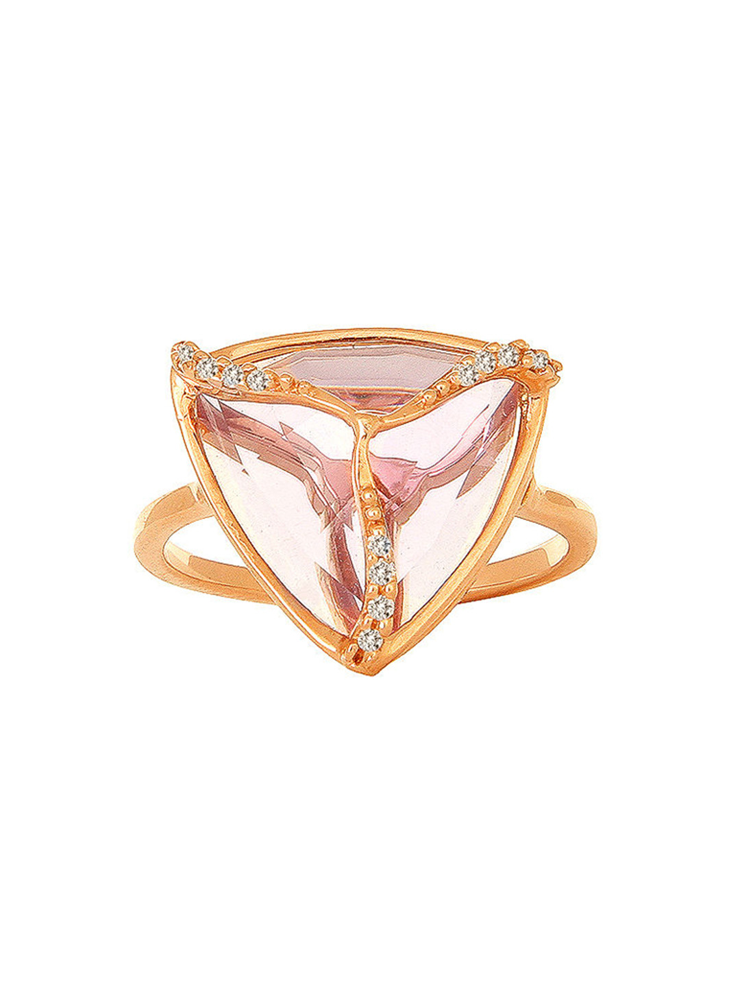 Buy Mia By Tanishq Women 14 Karat Gold Ring With Rose Gold Diamonds