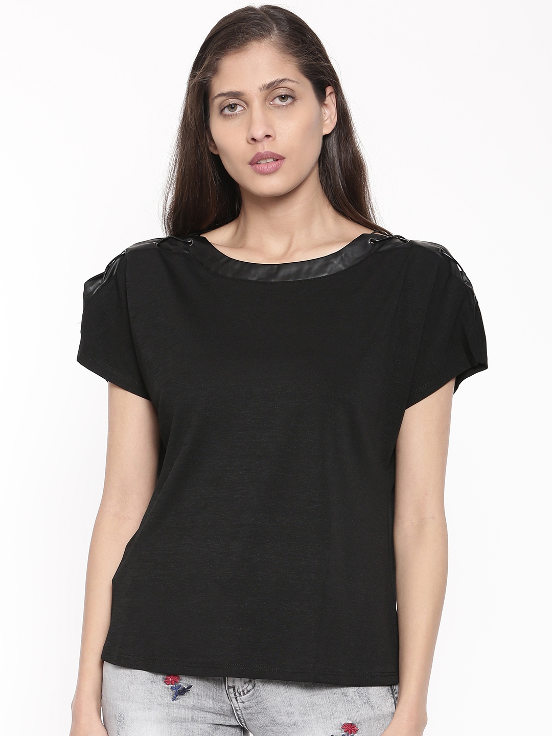 black jeans myntra