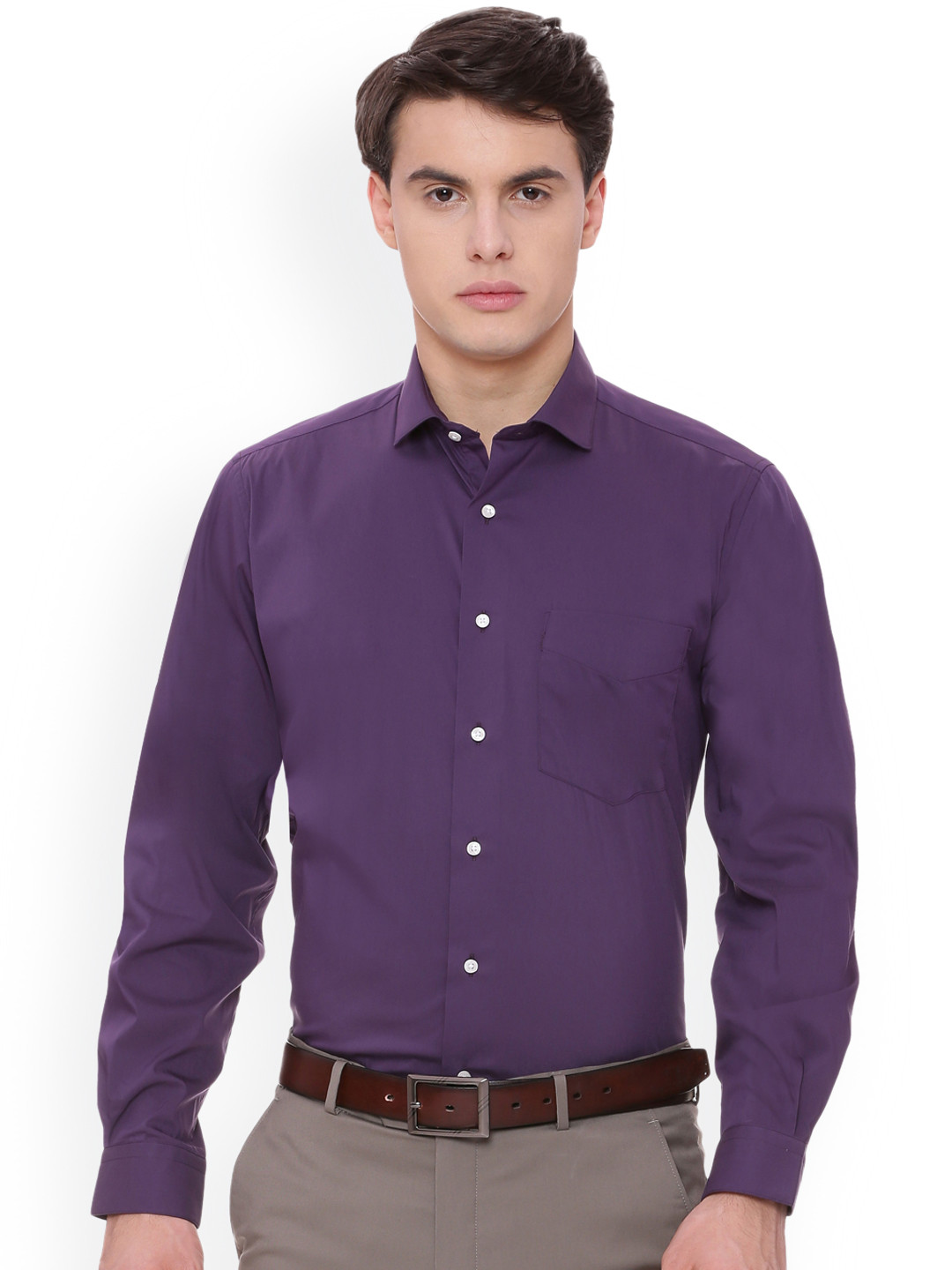 van heusen purple shirt