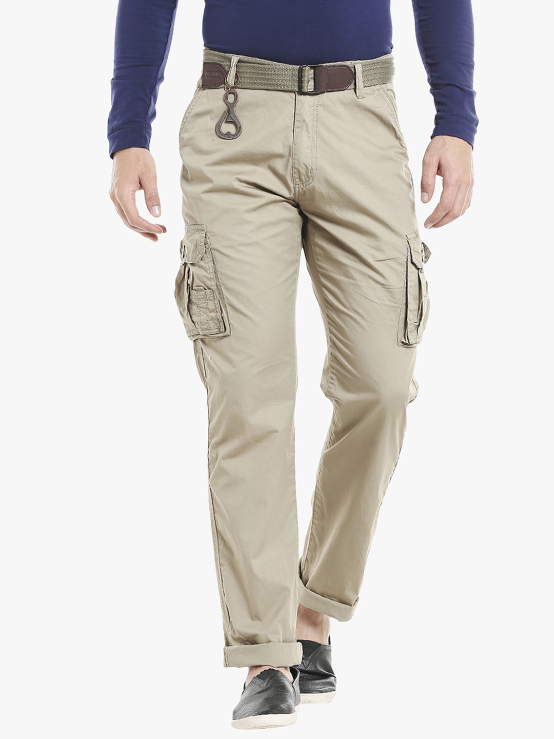 beige cargos men's