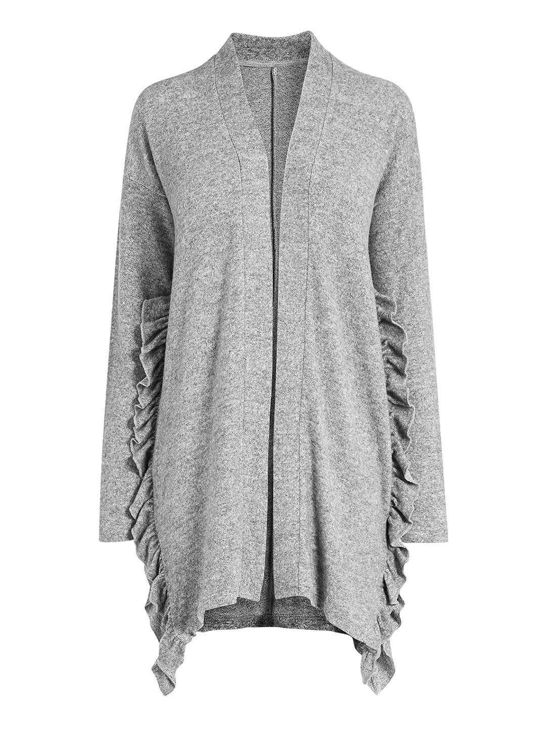 Buy Next Women Grey Solid Cardigan - Sweaters for Women 5425393 | Myntra