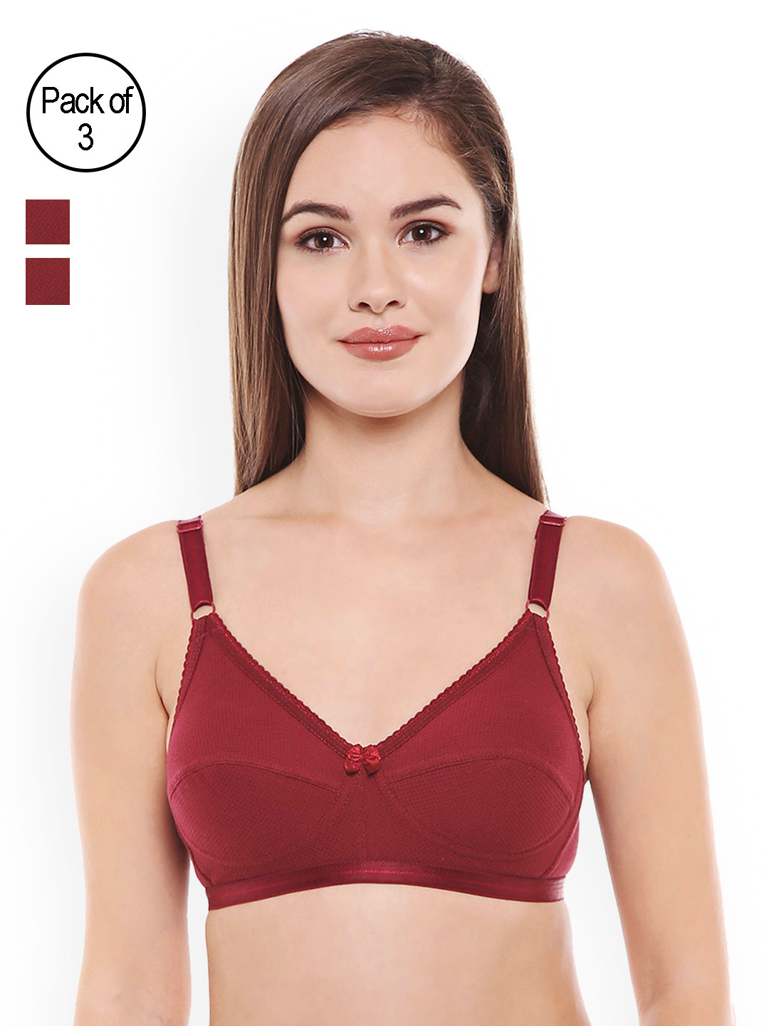Buy Bodycare Pack Of 3 Maroon Bras E1517MHMHMH Bra for Women 5451606