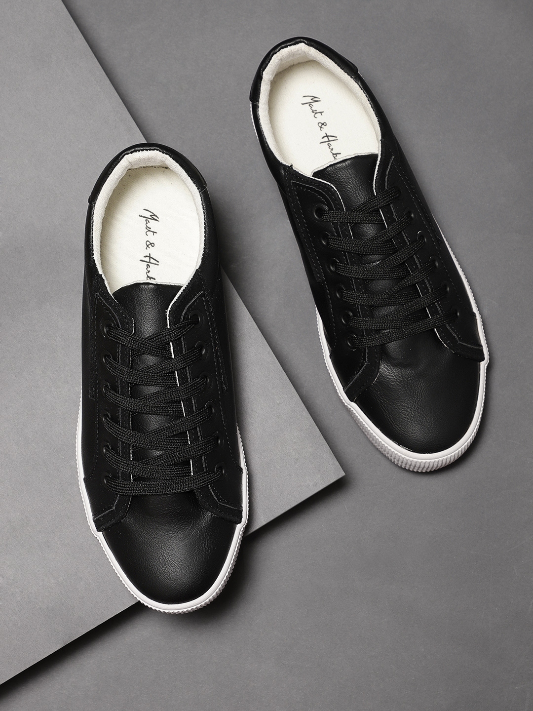 mast and harbour black sneakers