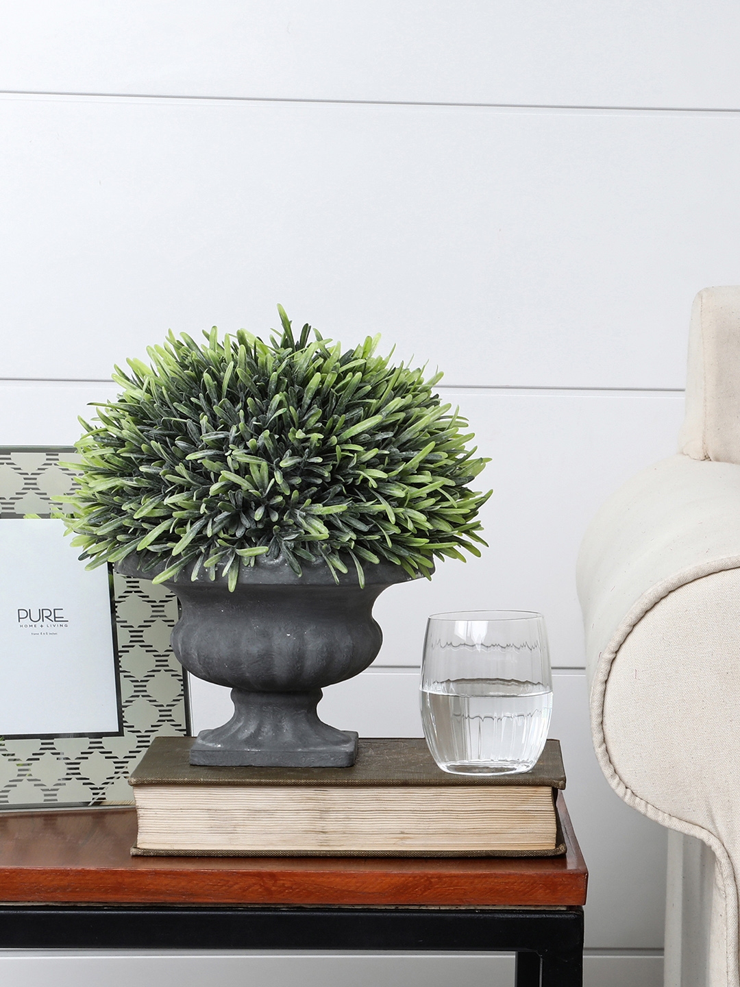 Buy Pure Home And Living Green & Grey Artificial Plant With Pot