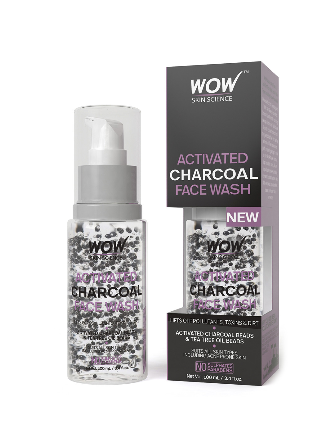 Buy WOW SKIN SCIENCE Unisex Activated Charcoal Face Wash Face Wash