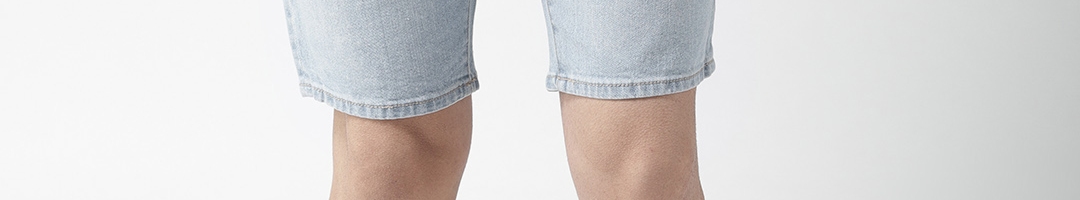 Buy FOREVER 21 Men Blue Solid Regular Fit Denim Shorts - Shorts for Men ...