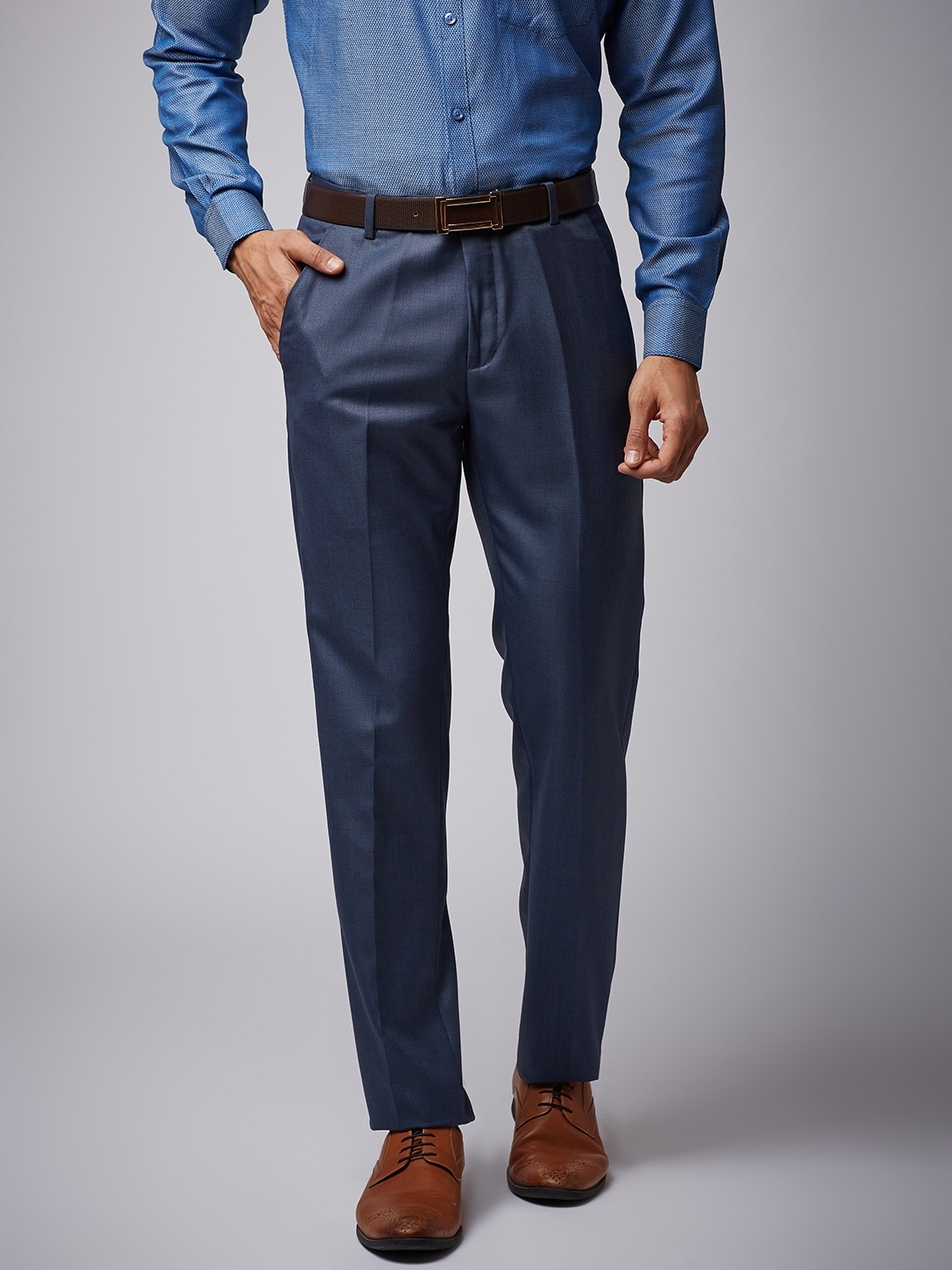 navy blue formal trousers mens