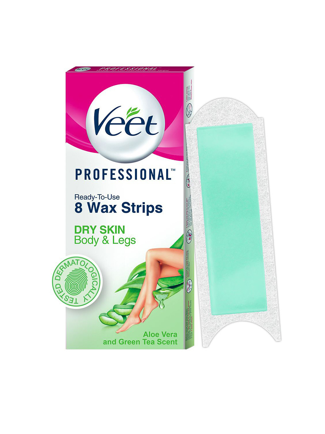 Buy Veet Professional Waxing Strips For Dry Skin 8 Strips Body Wax And Essentials for Women