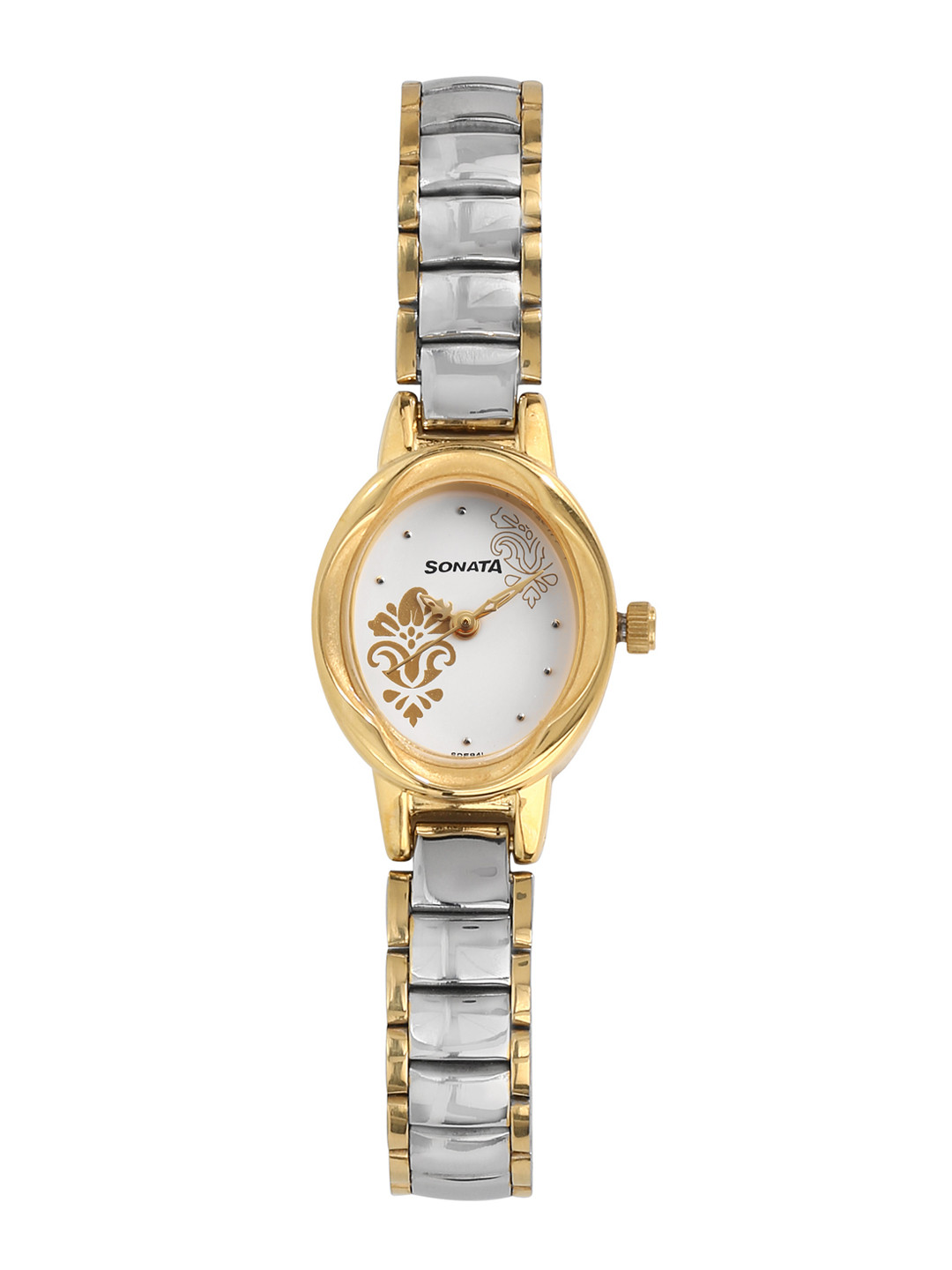 Buy Sonata Women Gold Toned & Silver Toned Analogue Watch Watches for